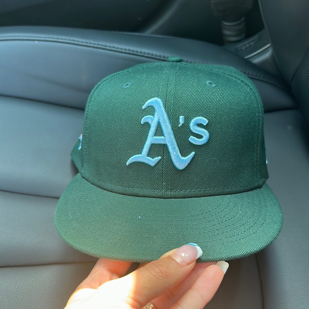 A’s hat fitted